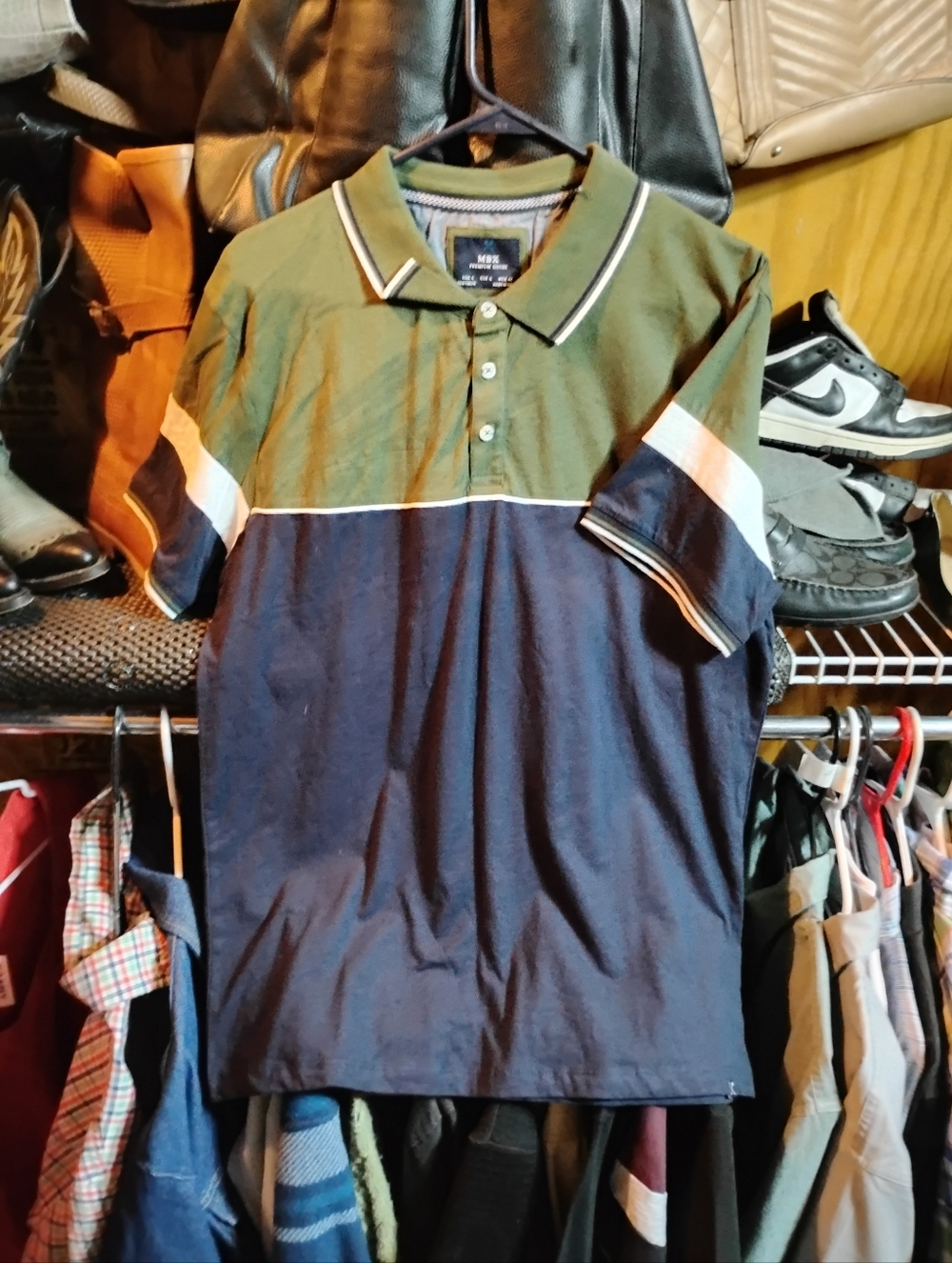 MBX "Premium Good" NEW Polo Collection "drk olive" Short Sleeve shirt